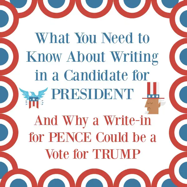 can I write in a presidential candidate